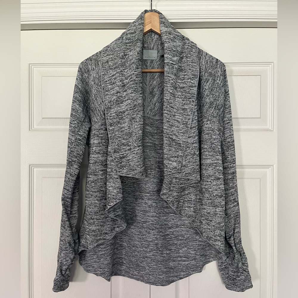 {Athleta} Haven II Soft Wrap Cardigan in Grey - Women's Small
